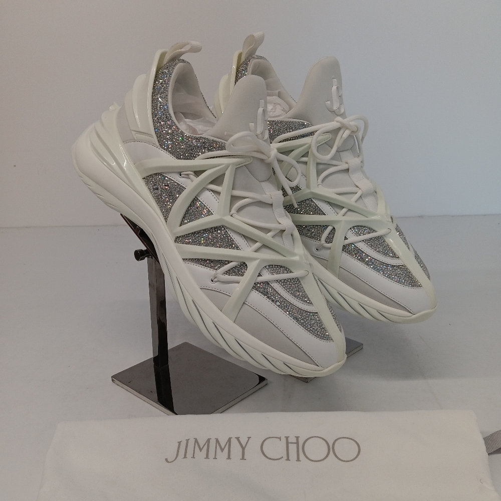 Jimmy Choo Men's Cosmos Crystal Embellished Low Top Sneakers